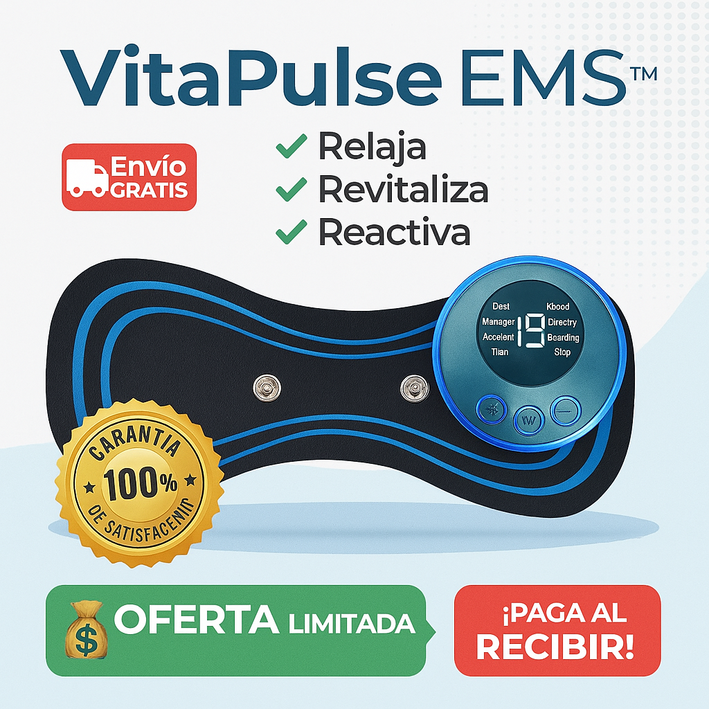 VitaPulse EMS™ - Relaja. Reactiva. Renueva tu bienestar.