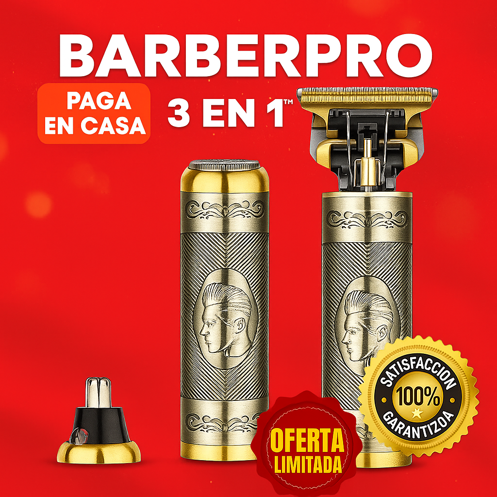 BarberPro 3 en 1 – Tu kit de barbero en un solo toque