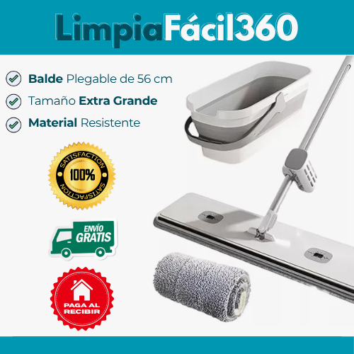 LimpiaFácil 360 – Limpieza rápida y sin esfuerzo.