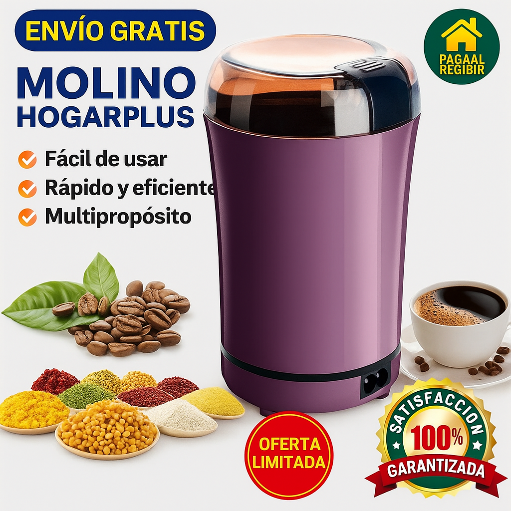 Molino electrico HogarPlus — Tu ayudante ideal en la cocina de todos los días