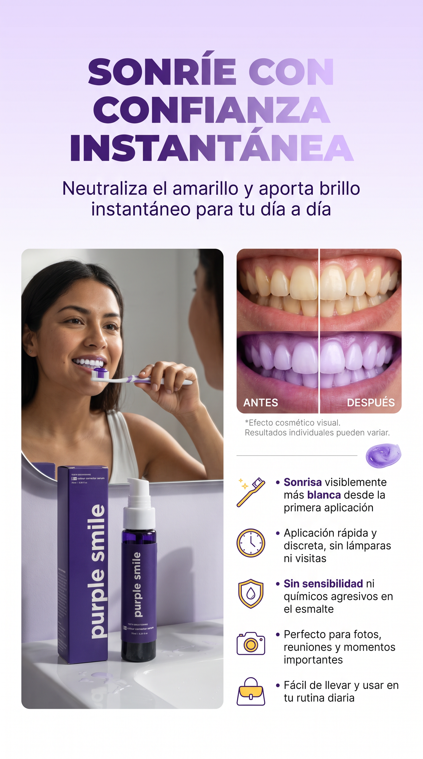 Purple smile