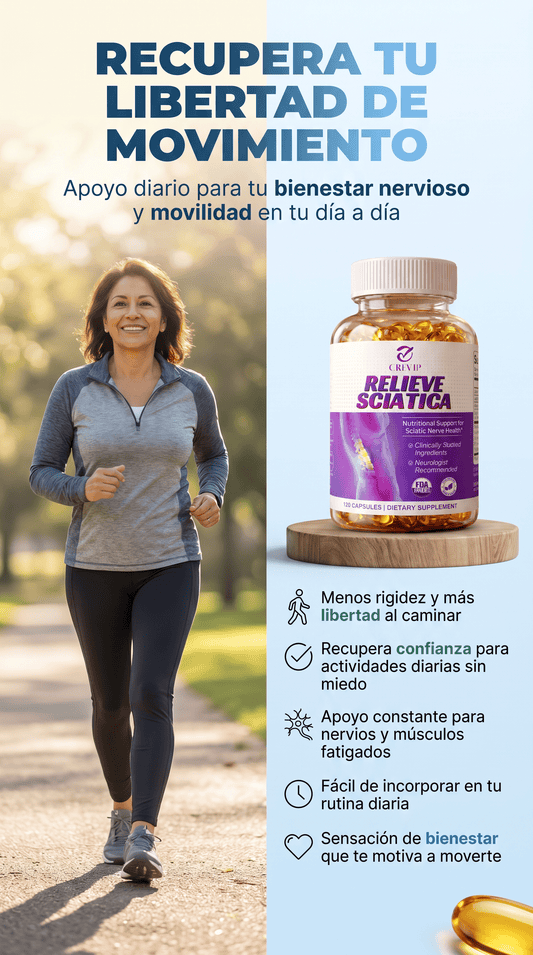 Relieve Sciatica 120 Caps Nerve Health - OFERTA ESPECIAL!