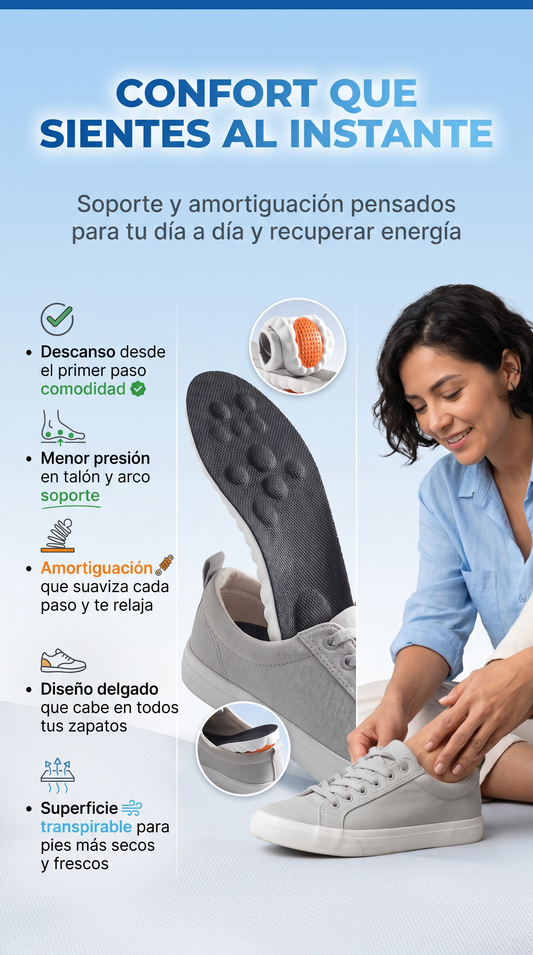 Plantilla Ortopedica Stepz Confort Plus - Un alivio para tus pies. PRECIO ESPECIAL!